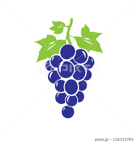 Simple Modern Grape Logo Design Simple Modern Grape Logo Design 126155765