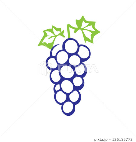 Simple Modern Grape Logo Design 126155772