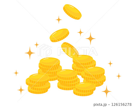 キラキラとコイン 126156278