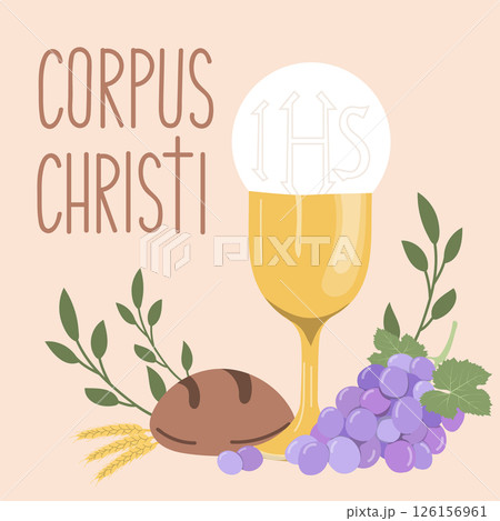 Corpus Christi greeting card. 126156961