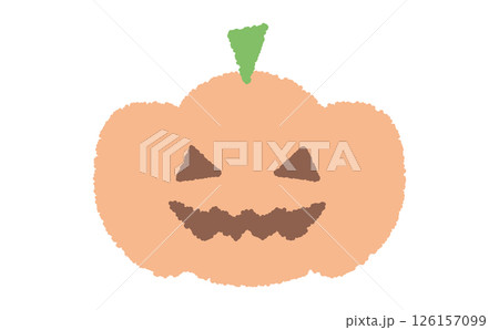 手描き風のかわいいハロウィンのアイコン 手描き風のかわいいハロウィンのアイコン 126157099