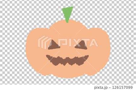 Cute Halloween icons in hand-drawn style 126157099