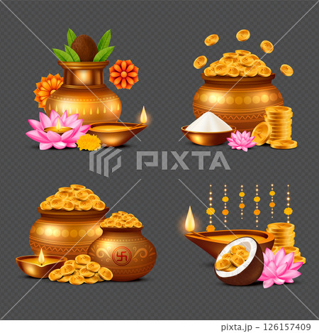Akshaya Tritiya Golden Element Collection 126157409