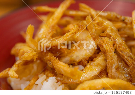 【食べ物素材】富山県名物白エビの天丼【富山県】 【食べ物素材】富山県名物白エビの天丼【富山県】 126157498