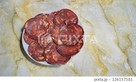 Spanish Iberian Chorizo, Spain Spanish Iberian Chorizo, Spain 126157581