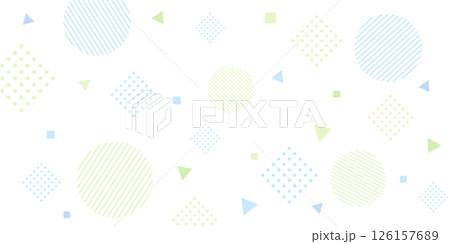 カラフルな幾何学模様の背景 126157689