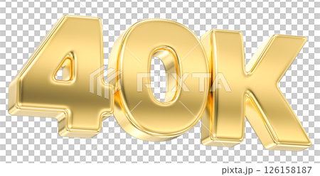number 40k red 3d render number 40k red 3d render 126158187