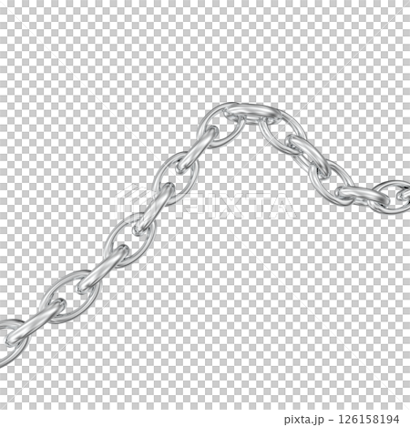 metal chain isolated on white background metal chain isolated on white background 126158194