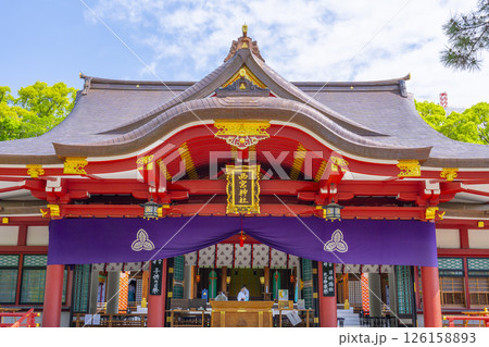 西宮神社 立派な拝殿 西宮神社 立派な拝殿 126158893