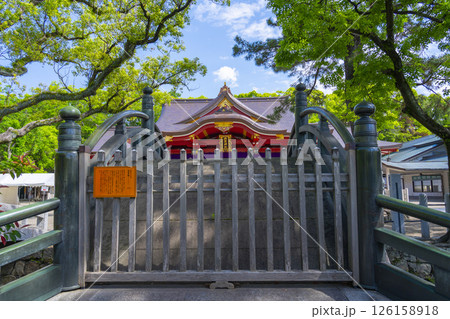 西宮神社　端寶橋越しに見える立派な拝殿 126158918