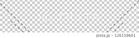 Hand drawn diagonal double decorative line illustration 126159681
