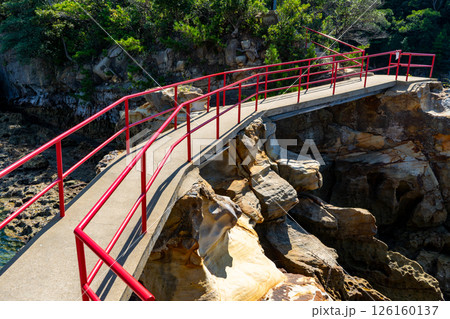 八大龍王神参道の龍神橋の風景（佐世保市） 126160137