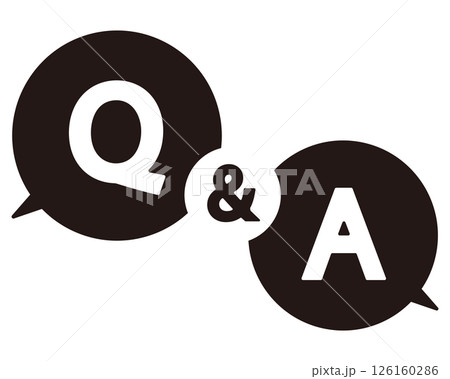 Q&Aのアイコンイラスト Q&Aのアイコンイラスト 126160286