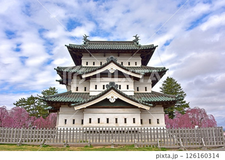 弘前公園 弘前城と桜 弘前公園 弘前城と桜 126160314