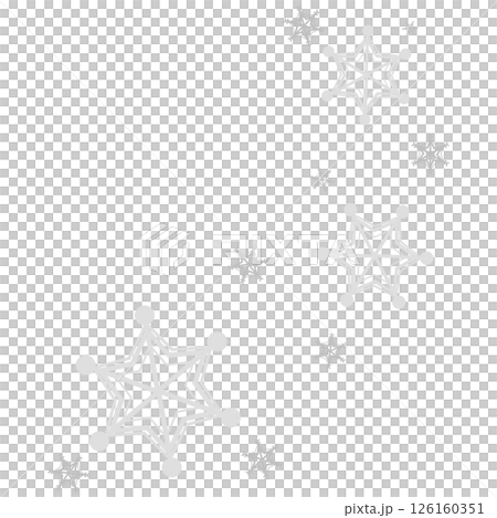 グレーシンプルな雪の結晶 グレーシンプルな雪の結晶 126160351