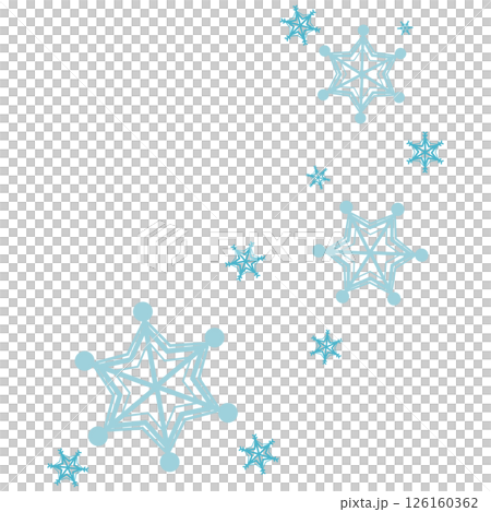 淺藍色簡單雪花 126160362