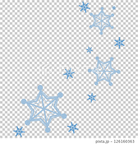 藍色簡單雪花 126160363