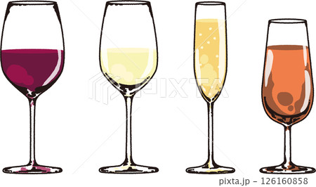 ワインのイラスト 126160858