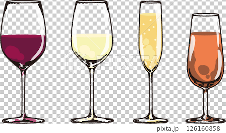 ワインのイラスト 126160858