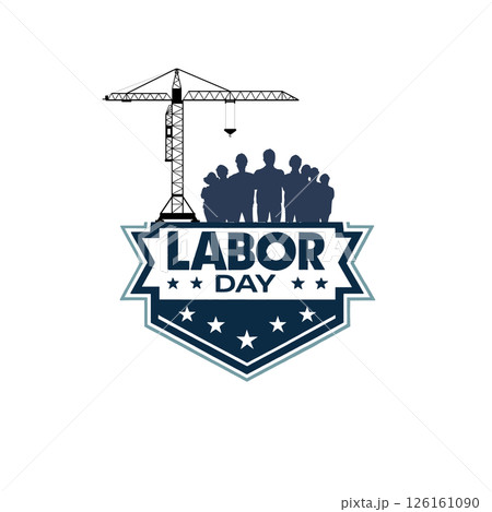 labor day vector icon design illustration template 126161090