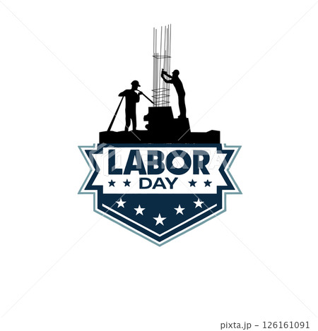 labor day vector icon design illustration template 126161091
