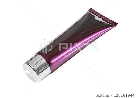 plastic tube with cosmetic cream isolated on white background with clipping path plastic tube with cosmetic cream isolated on white background with clipping path 126161944