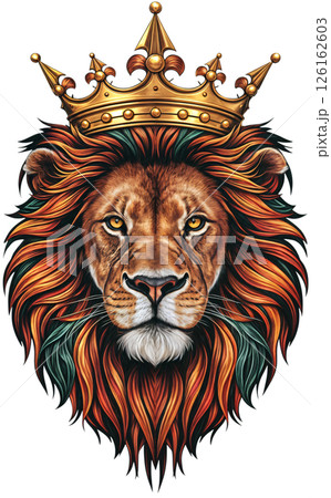 lion in the middle eastern style 126162603