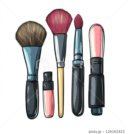 メイク道具イラスト 126162825