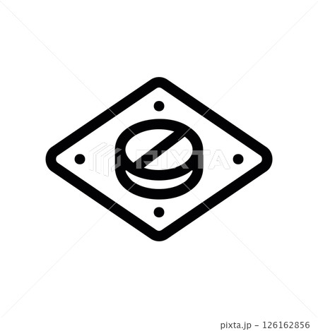 Eye Icon with a Circular Arrow and 360 Text for Panoramic View 126162856
