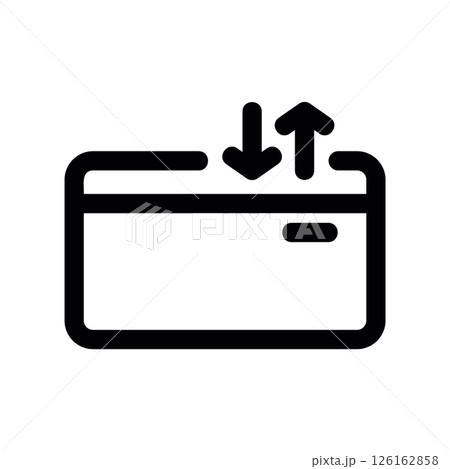 Eye Icon with a Circular Arrow and 360 Text for Panoramic View 126162858