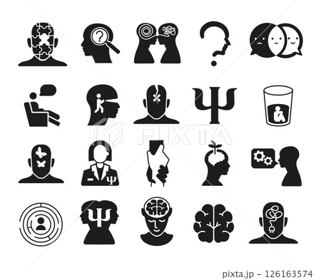 Psychology Icons Set Psychology Icons Set 126163574