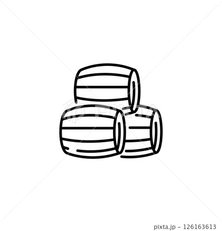 Wine Barrel Icon Wine Barrel Icon 126163613