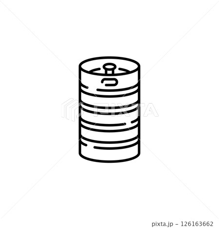 Minimalist Beer Keg Icon 126163662
