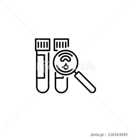 Test Tube Bacteria Icon 126163695