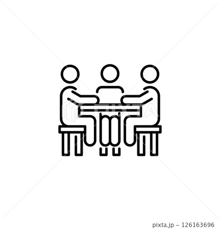 Meeting Icon – Group Discussion Symbol 126163696