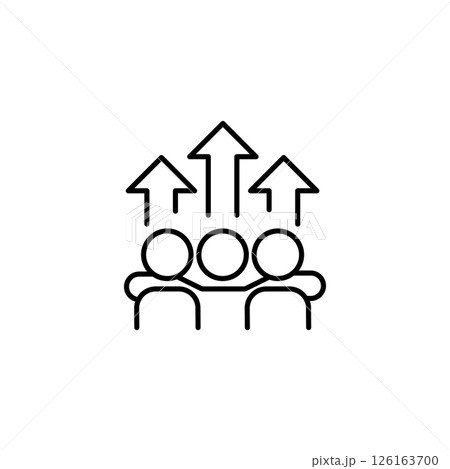 Growth Icon – Team and Development Concept Growth Icon – Team and Development Concept 126163700