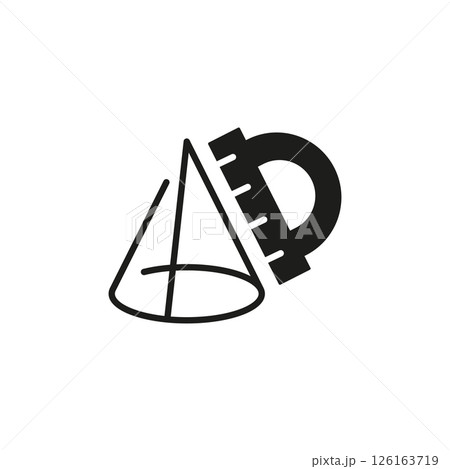 Geometry Protractor Icon Geometry Protractor Icon 126163719