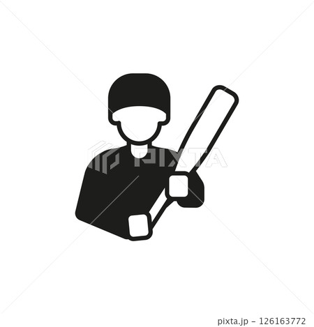 Baseball Player Icon 126163772
