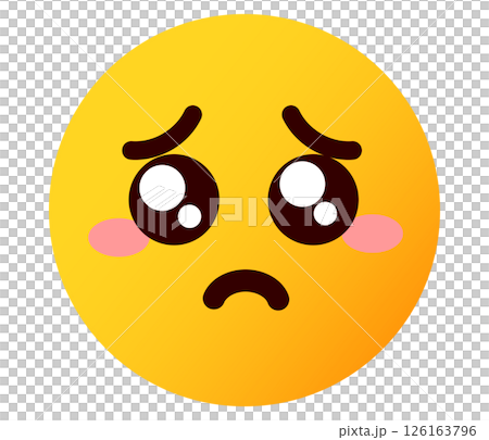 ぴえん 絵文字、顔文字 表情の顔のイラスト ぴえん 絵文字、顔文字 表情の顔のイラスト 126163796