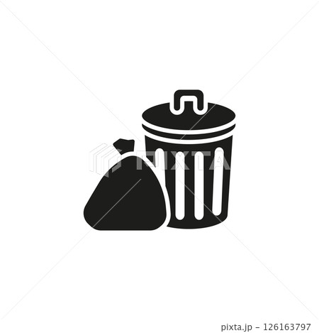 Trash Bin Icon Trash Bin Icon 126163797