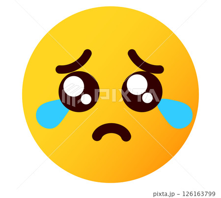 ぴえん 絵文字、顔文字 表情の顔のイラスト ぴえん 絵文字、顔文字 表情の顔のイラスト 126163799