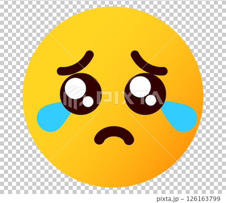 ぴえん 絵文字、顔文字 表情の顔のイラスト ぴえん 絵文字、顔文字 表情の顔のイラスト 126163799