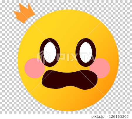 Surprised emoji, emoticon, facial expression illustration Surprised emoji, emoticon, facial expression illustration 126163803