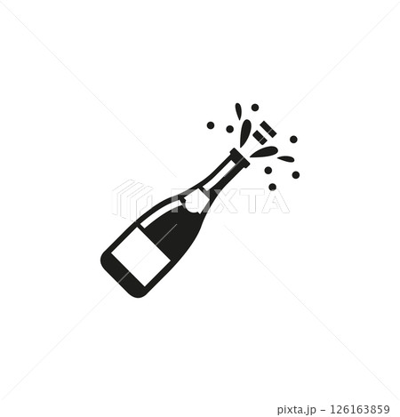 Champagne Bottle Icon 126163859