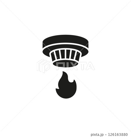 Fire alarm icon Fire alarm icon 126163880