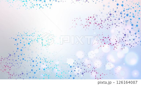 Structure molecule and communication. Dna, atom, neurons. Scientific concept for your design. Connected lines with dots. Medical, technology, chemistry, science background. Vector illustration Structure molecule and communication. Dna, atom, neurons. Scientific concept for your design. Connected lines with dots. Medical, technology, chemistry, science background. Vector illustration 126164087