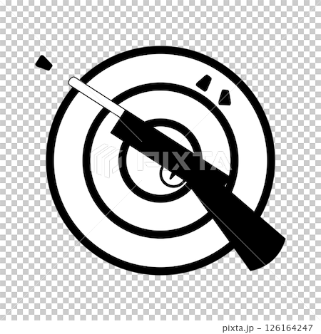 射擊簡單圖示單色 126164247