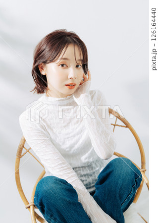 ナチュラルビューティーの若い女性 ナチュラルビューティーの若い女性 126164440