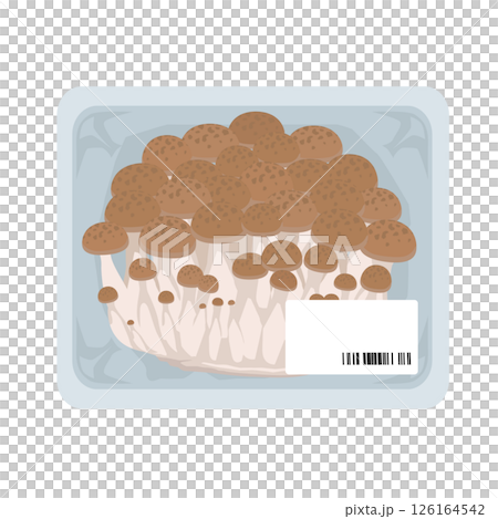 パックぶなしめじのイラスト 126164542
