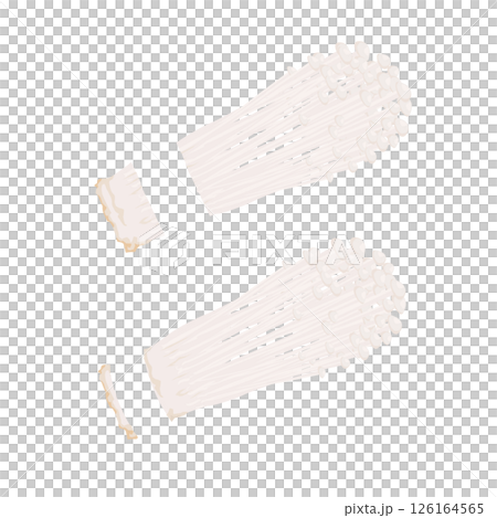 えのき茸の切り方イラスト 126164565